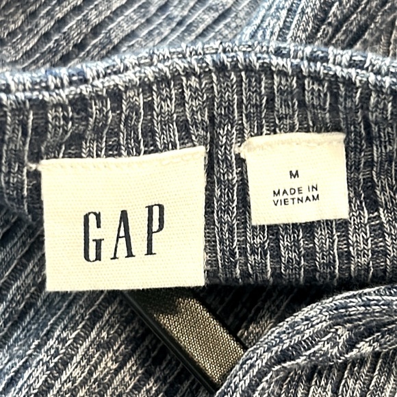 GAP Ribbed Softspun Square-Neck Jumpsuit Wide Leg Lounge Casual Wear Size M - Picture 9 of 15